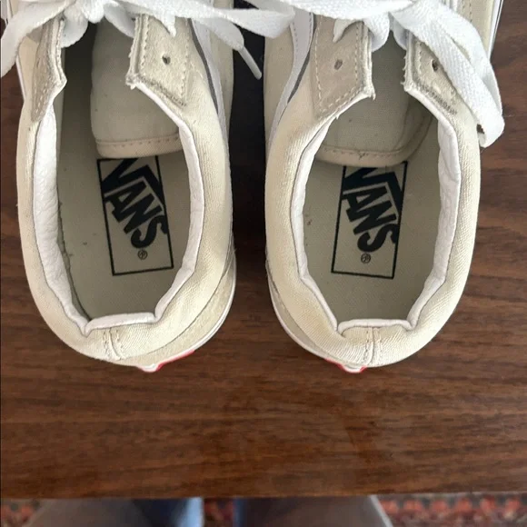 Vans Classic Beige and White Sneakers - Picture 3 of 7